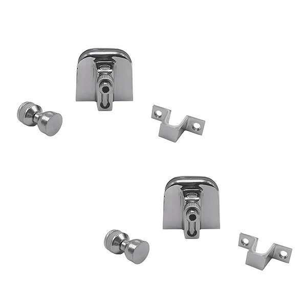 Kit janela blindex de correr com 4 folhas - Cromado