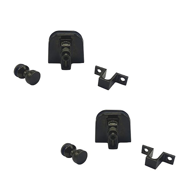 Kit janela blindex de correr com 4 folhas - Bronze