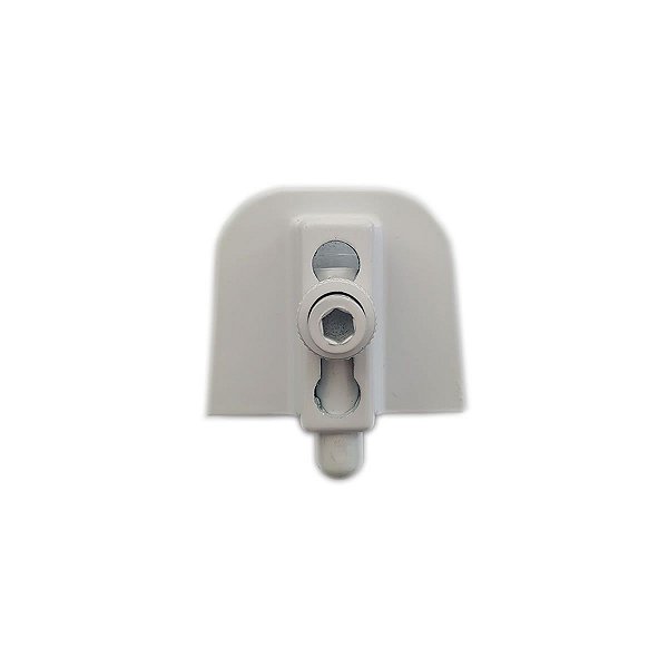 1335 - Trinco para porta e janela de vidro temperado blindex Branco