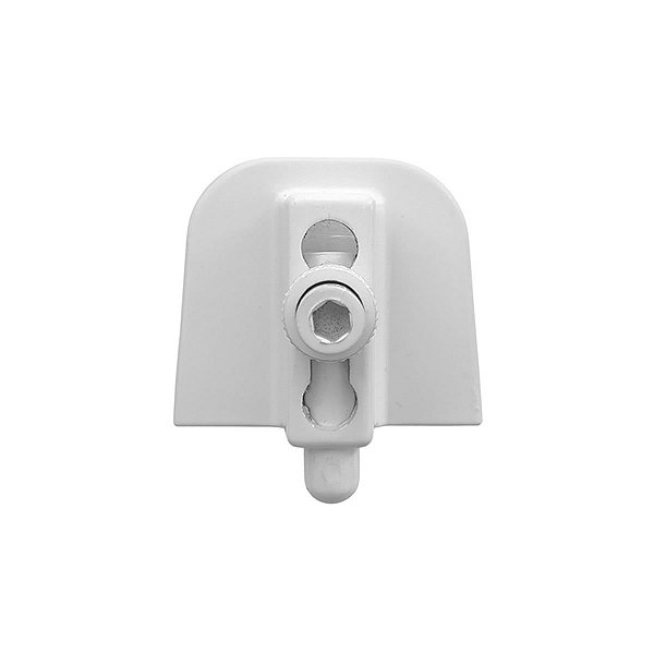 1335 - Trinco para porta e janela de vidro temperado blindex Branco