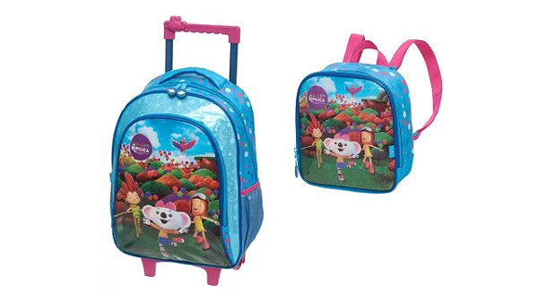 Kit Mochila Lancheira Lilica Ripilica Rodinha Pacific