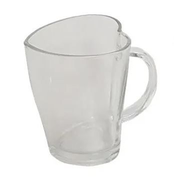 Caneca Formato de Coração em Vidro - 240ml