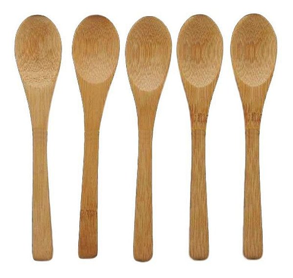 Conjunto de Colher em Bambu - 6 peças