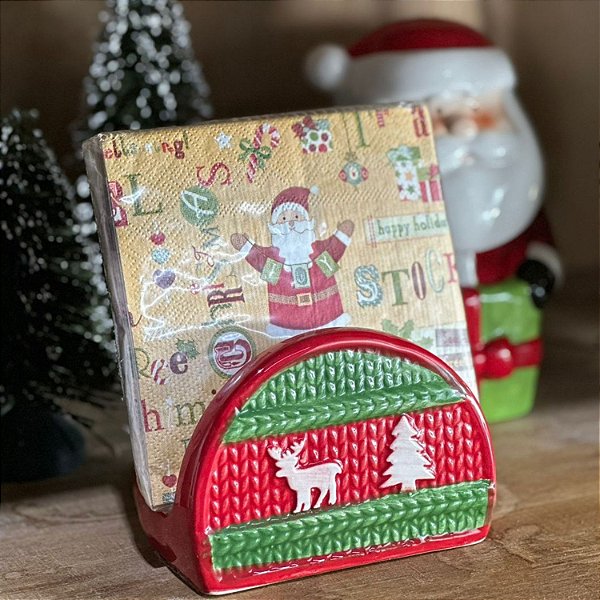 Guardanapo de Papel Natal 20un - Papai Noel e Boneco de Neve