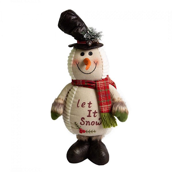 Boneco de Neve Cartola 43cm