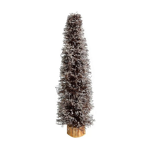 Árvore de Natal Decorativa Aramada Vine Glitter Ouro Velho 40cm