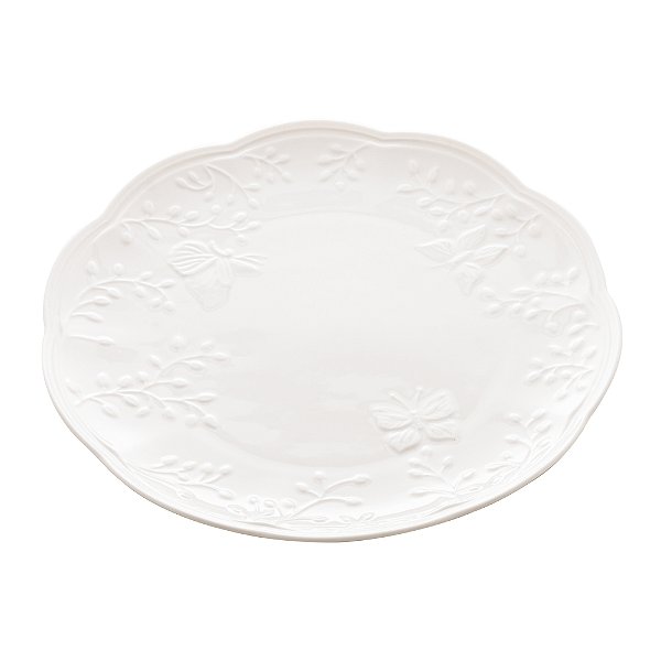 Prato Raso Porcelana New Bone Butterfly 26,5x27x2,5cm