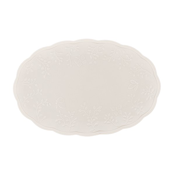 Travessa Porcelana Petisqueira New Bone Butterfly 31,5cm