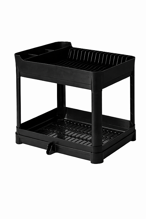 Escorredor Duplo Prato Copo Talher e Calha Pia Fly 2 Andares