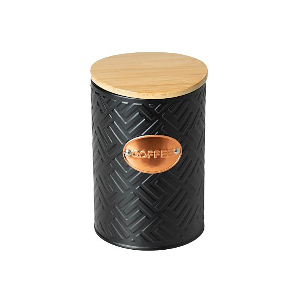 Pote Café Coffee Tampa De Bambu Mosaic 300g E Tag Rose Gold