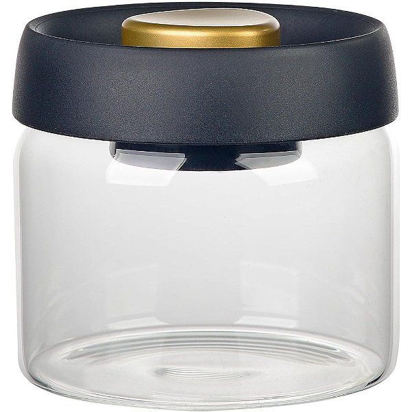 Pote Hermético De Vidro Fino 10,5x9,5 A Vácuo 500ml Tampa Vedação FullFit