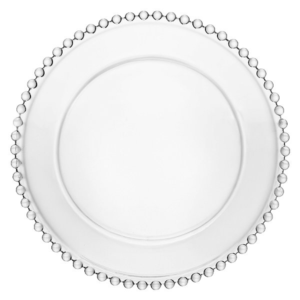 Prato de Sobremesa de Cristal Pearl 20cm