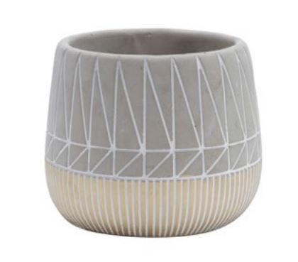 Vaso de Cimento Inlined Gold