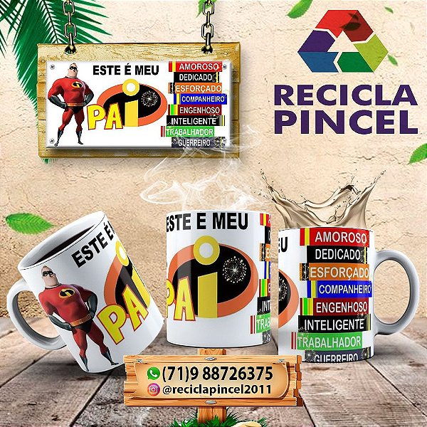 Caneca Porcelana -Este é Meu Pai