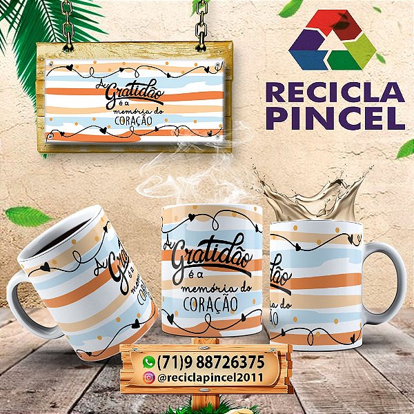 Caneca de Porcelana - Gratidão