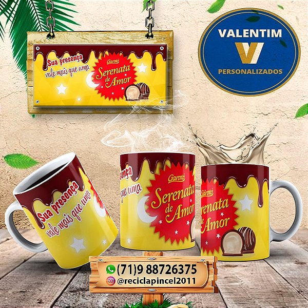 Caneca Personalizada Serenata de Amor