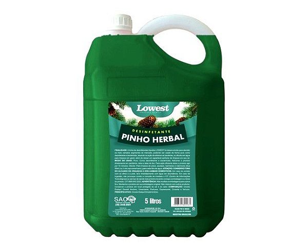 Desinfetante Pinho Herbal 5L Lowest