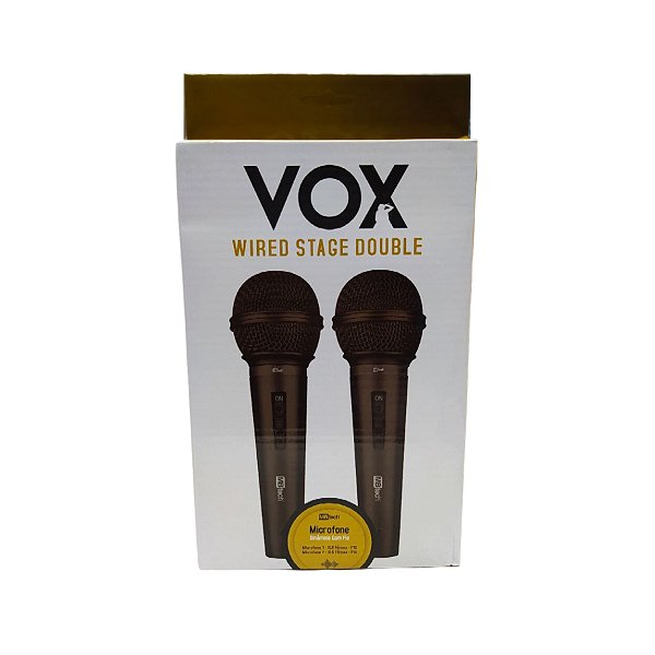 Kit C/ 2 Microfones C/ Fio Gb54081