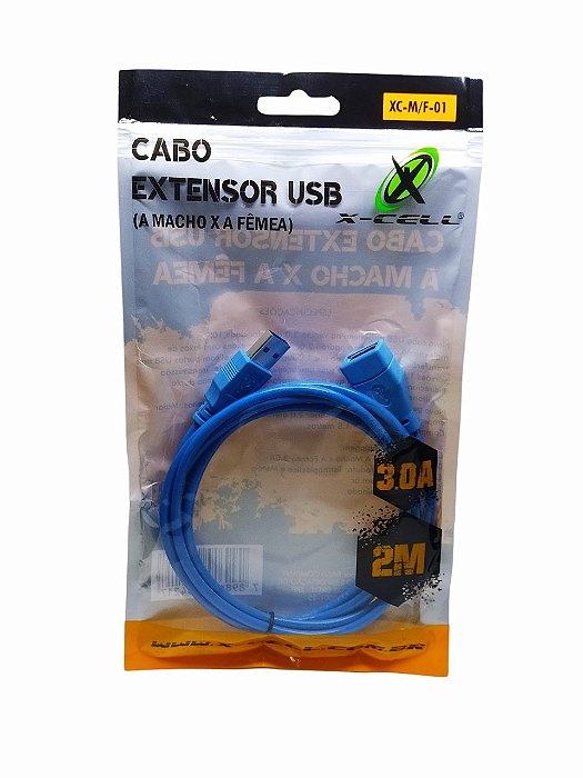 Cabo Extensor Usb A Macho X A Fêmea 3.0a 2mt Xc-M/F-01