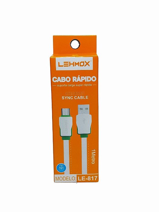 Cabo Usb X Micro Usb V8 1mt Le-817