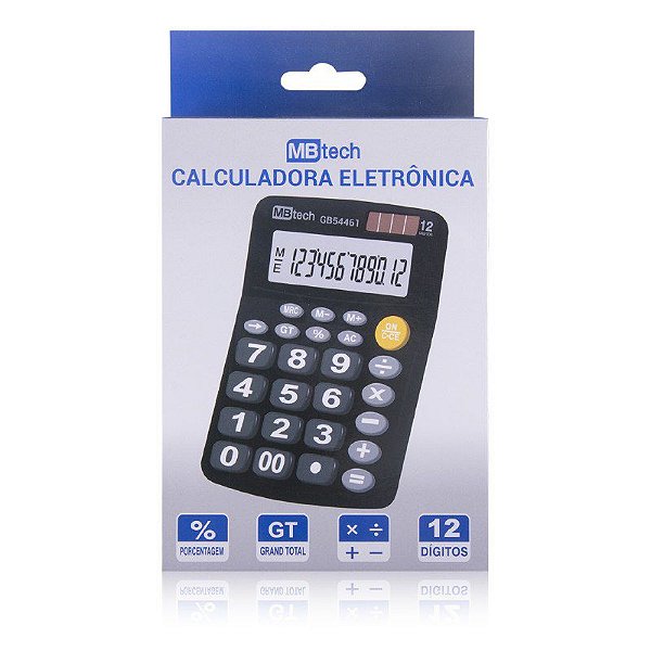 Calculadora Eletronica a Pilha 12 Digitos GB54461