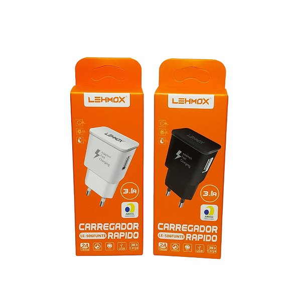 Carregador Universal Com 1 Entrada Usb e Sem Cabo LE-506FUNTE