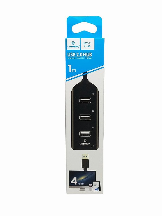 Hub Usb 2.0 C/4 Portas Ley-11