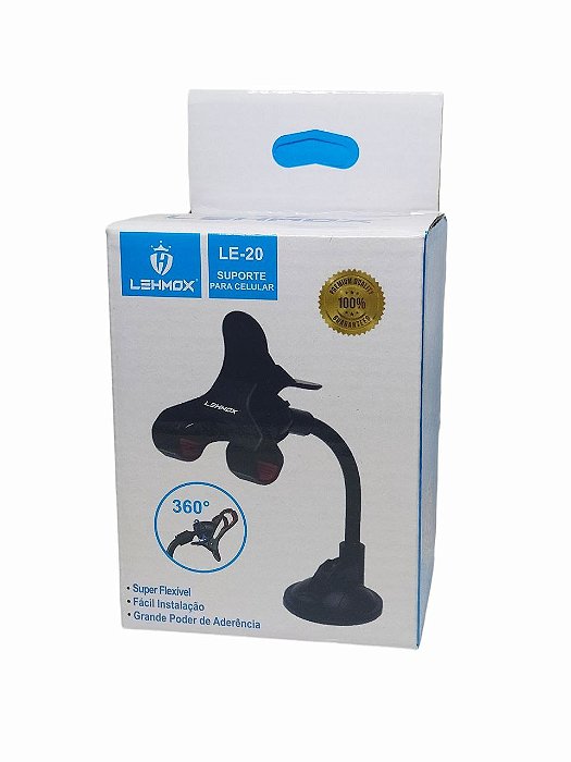 Suporte Veicular P/ Celular C/ Ventosa De Fixação Le-20