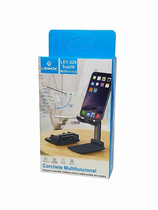 Suporte de Plastico de Mesa Para Celular LEY-229