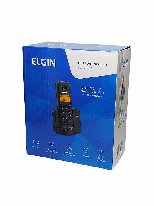 Telefone Tsf Sem Fio Com Identificador de Chamada TSF-8001
