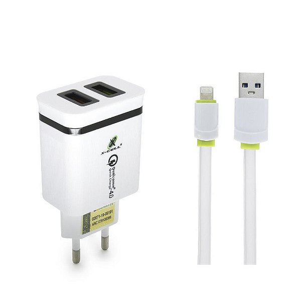 Carregador Ultra Rapido C/ 2 Usb XC-UR-18