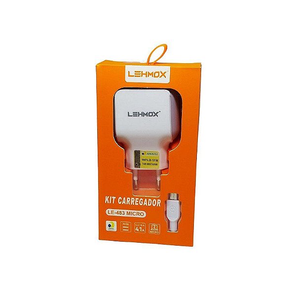 Carregador Universal C/ 2 Entrada Usb LE-483Micro (V8 Micro Usb)