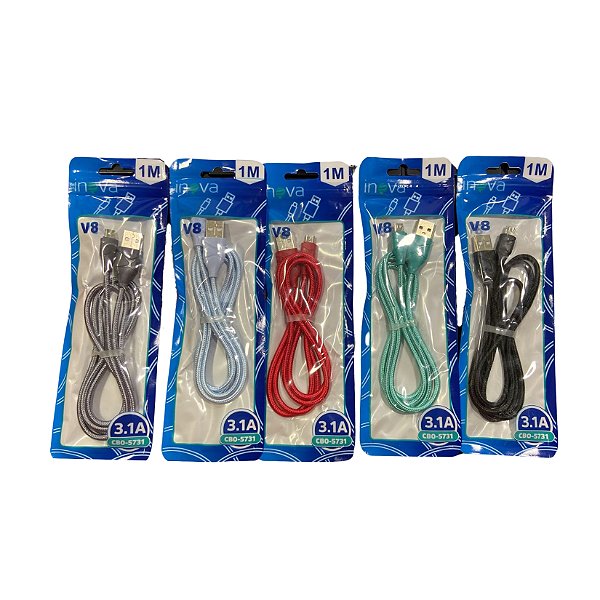 Cabo de Dados Micro Usb V8 3.1A 1Mt CBO-5731