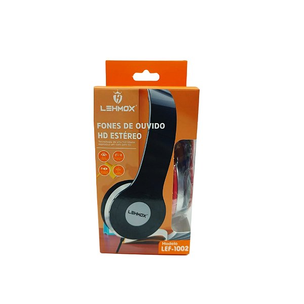 Fone de Ouvido Com Fio Cabo de 1.2mt Compativel com Entrada P2 LEF-1002