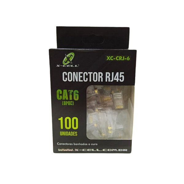 Conector Rj45 C/100 Unidades