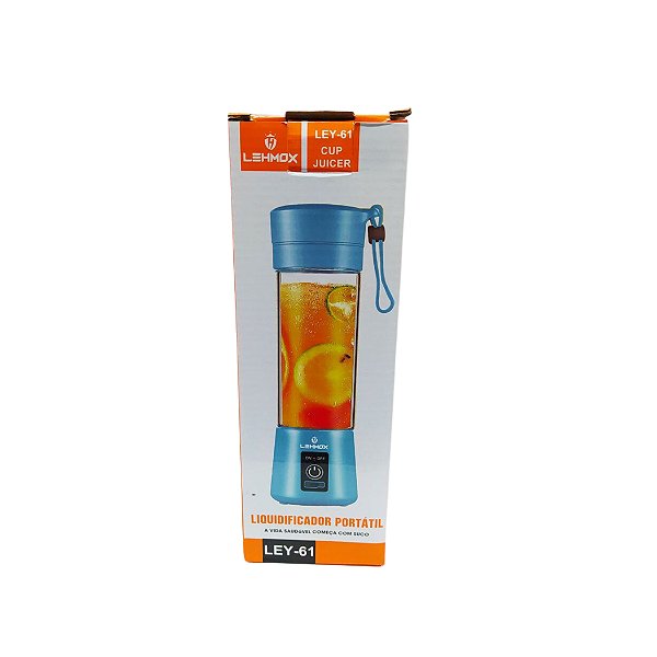 Mini Liquidificador Portatil Recarregavel Com 6 Laminas