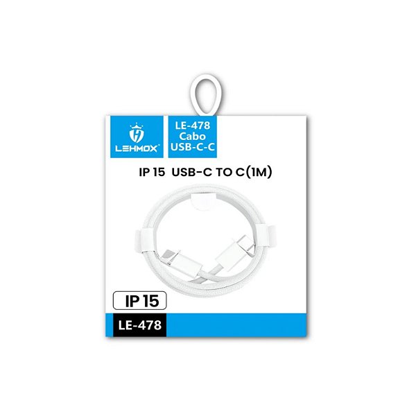 Cabo Usb-C x Usb-C 1mt LE-478