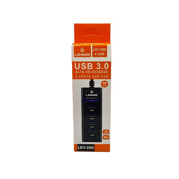 Hub Usb 3.0 C/4 Portas LEY-200