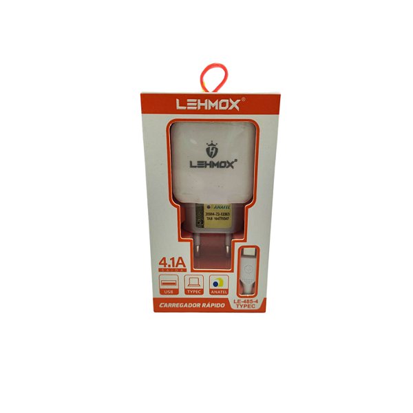 Carregador P/Celular C/2 Entr. Usb e Cabo Type-C LE-485-4 TYPEC