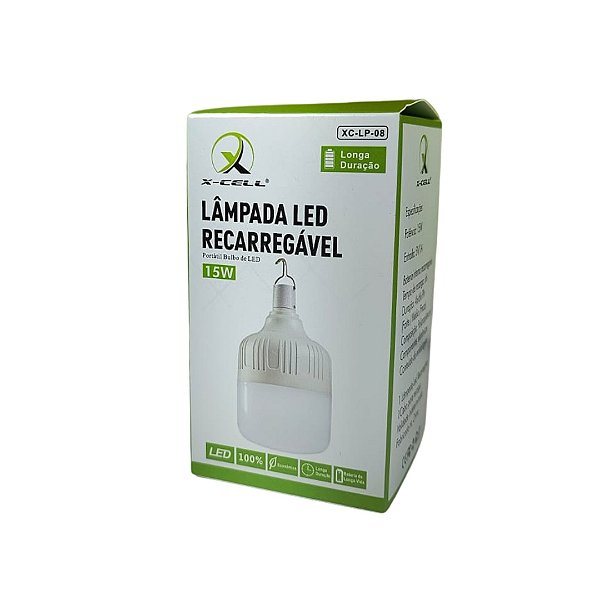 Lâmpada Led Recarregável 15W XC-LP-08