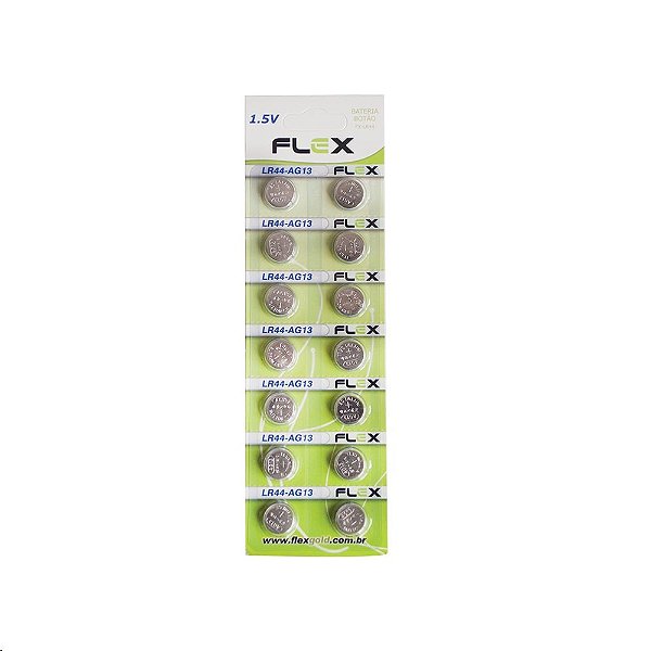 Bateria Botão Flex Fx-Lr44/Ag13 (Cart. C/14)