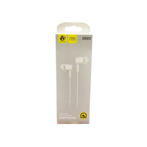 Fone de Ouvido Com Fio Cabo 1,2mt Com Entrada P2 SR02