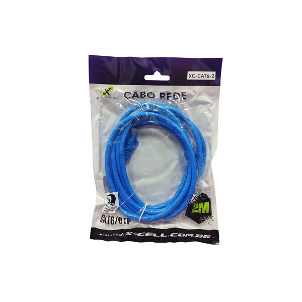 Cabo de Rede Rj 45 2mt Xc-Cat6-2
