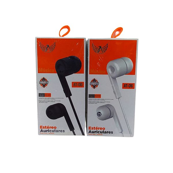 Fone de Ouvido Com Fio AT-06