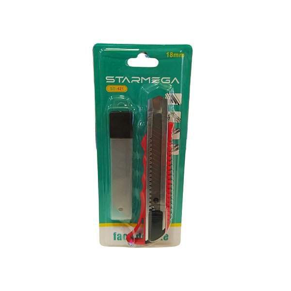 Estilete Com Lamina Cortante Retratil ST-421