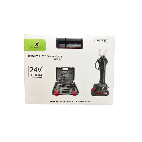Tesoura Eletrica de Poda Sem Fio XC-TP-24