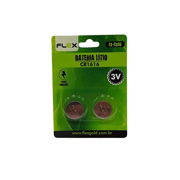 Bateria Tipo Botão Cartela C/2 Cr1616 Fx-Cr06