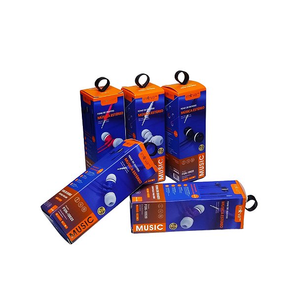 Fone de Ouvido Auricular Com Fio e Microfone Embutido FON-10020