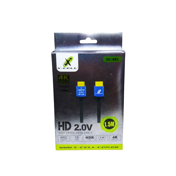 Cabo Hdmi 4K Ultra HD 2.0v 1.5Mt XC-4K1