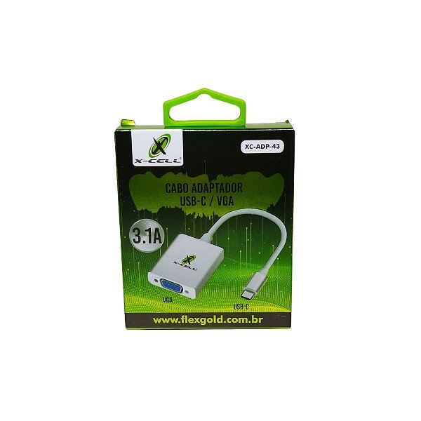 Cabo Adaptador Usb-C Para Vga XC-ADP-43